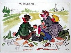 Borzois Art by Vasilisa Andreeva