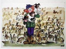 Borzois Art by Vasilisa Andreeva