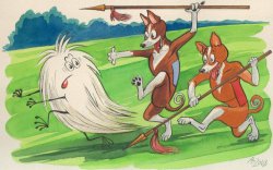 Borzois Art by Vasilisa Andreeva