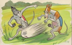 Borzois Art by Vasilisa Andreeva