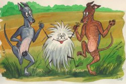 Borzois Art by Vasilisa Andreeva