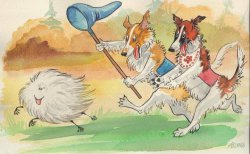 Borzois Art by Vasilisa Andreeva