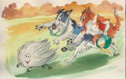 Borzois Art by Vasilisa Andreeva